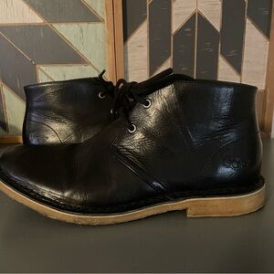 UGG Layton Mens Chukka Boots Black Leather Size 8